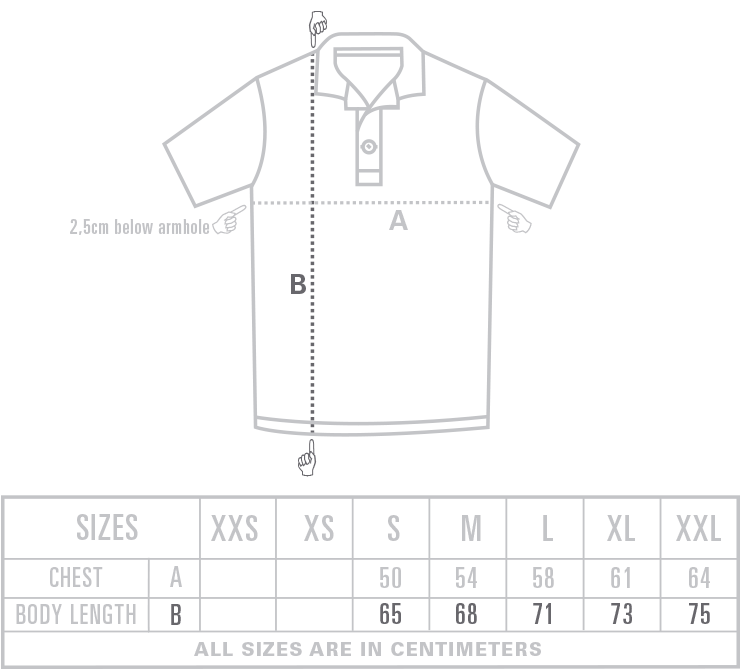 Tiger Stitch Polo Grey – MOST HUNTED