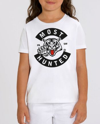 Kids Tiger Tongue T-shirt White-Black