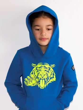 kids hoodie blauw model