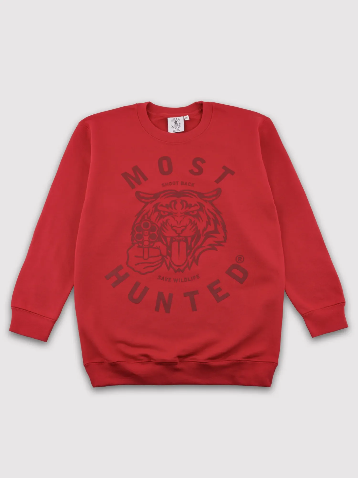 kids tijger sweater rood