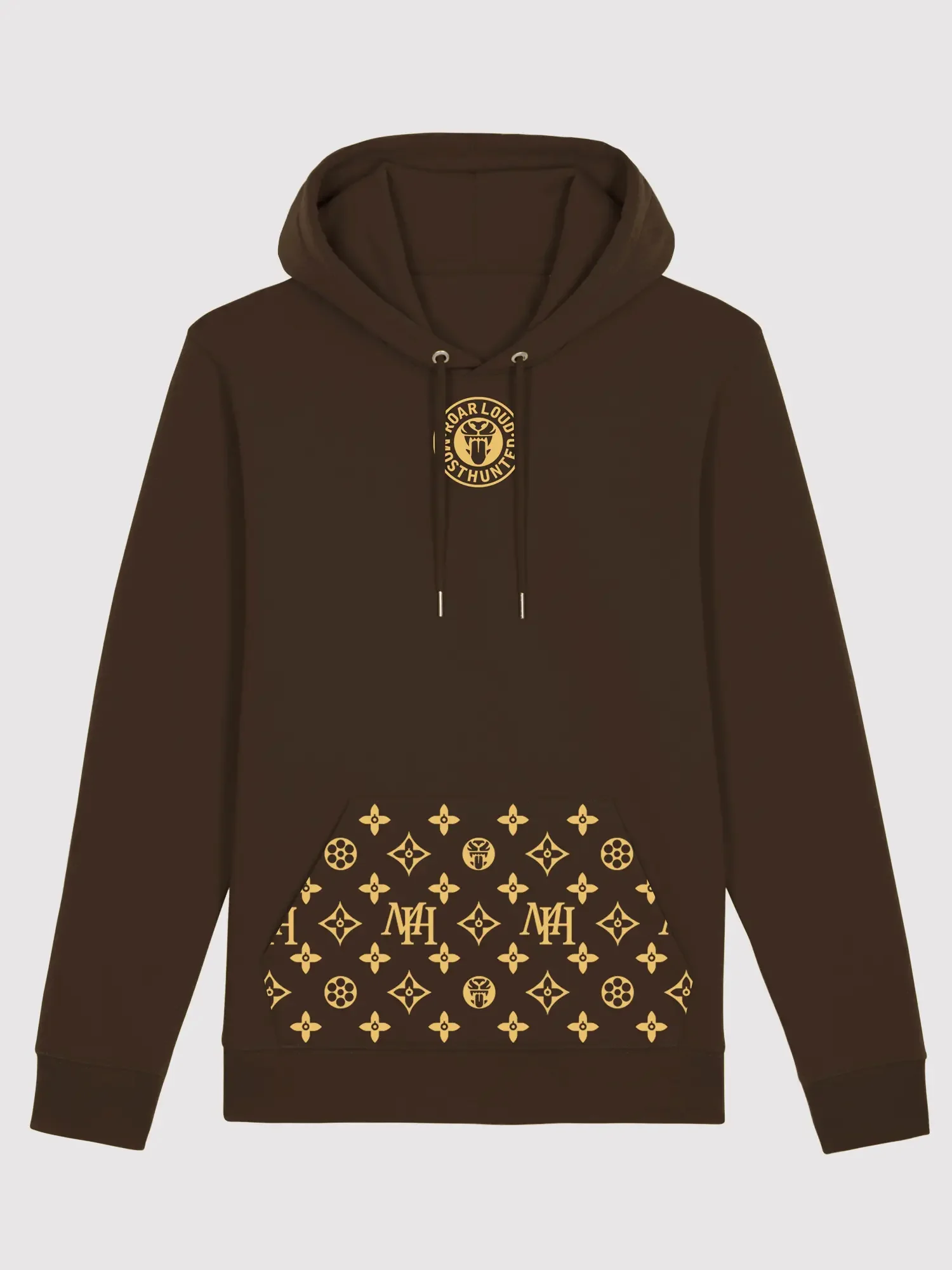 dessin hoodie donker bruin