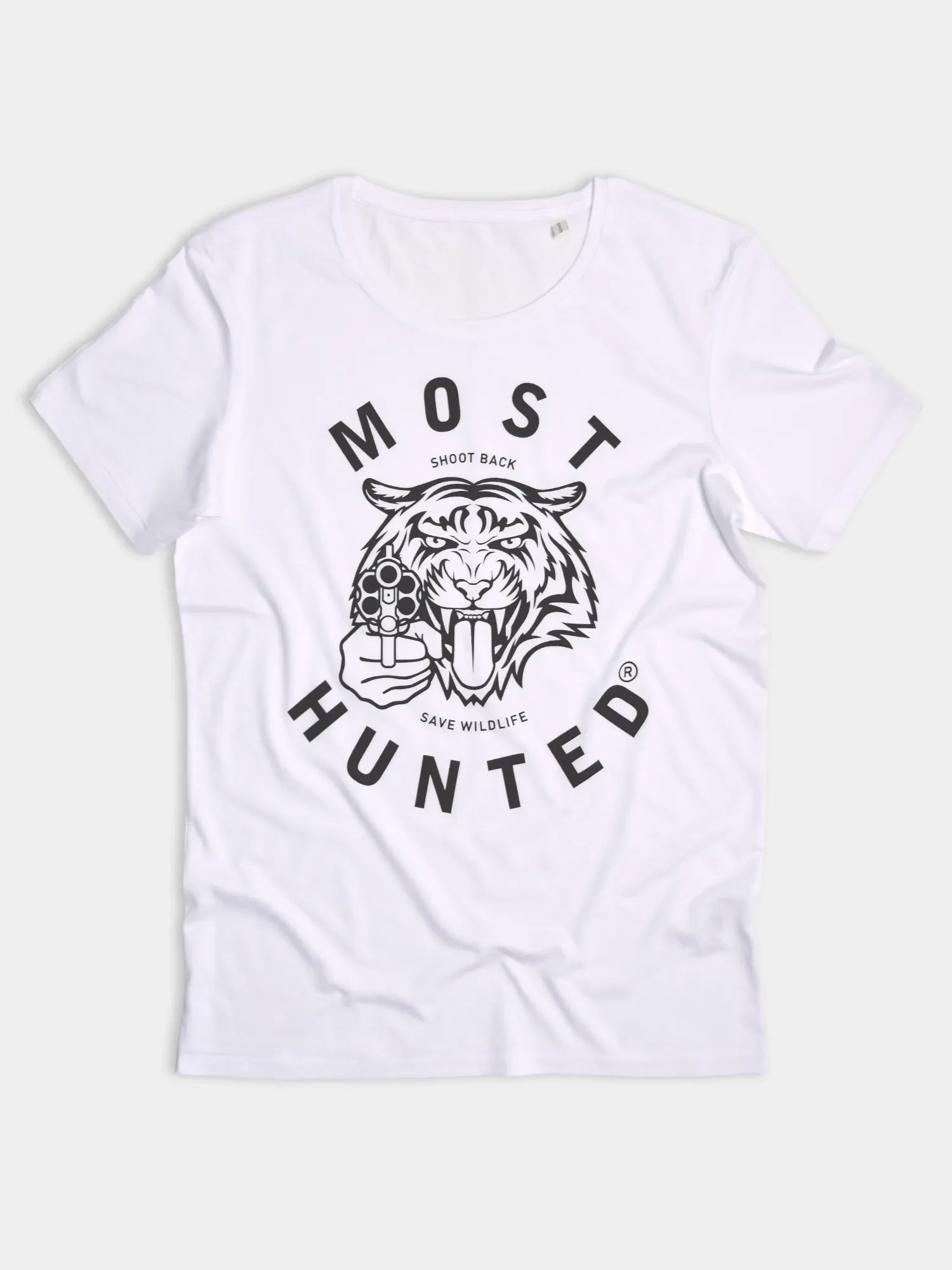 heren tijger t-shirt wit