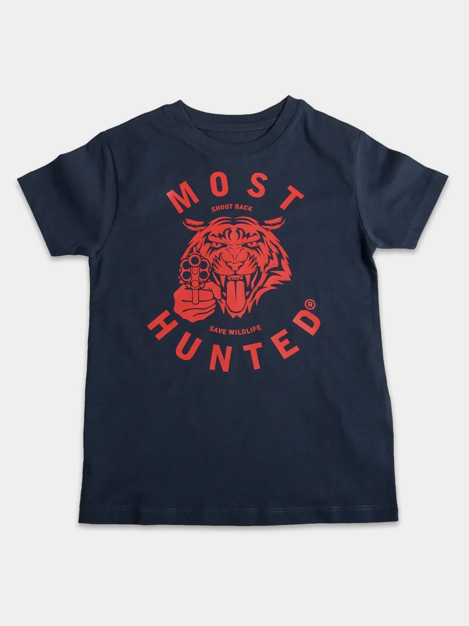 jongens tijger t-shirt navy rood