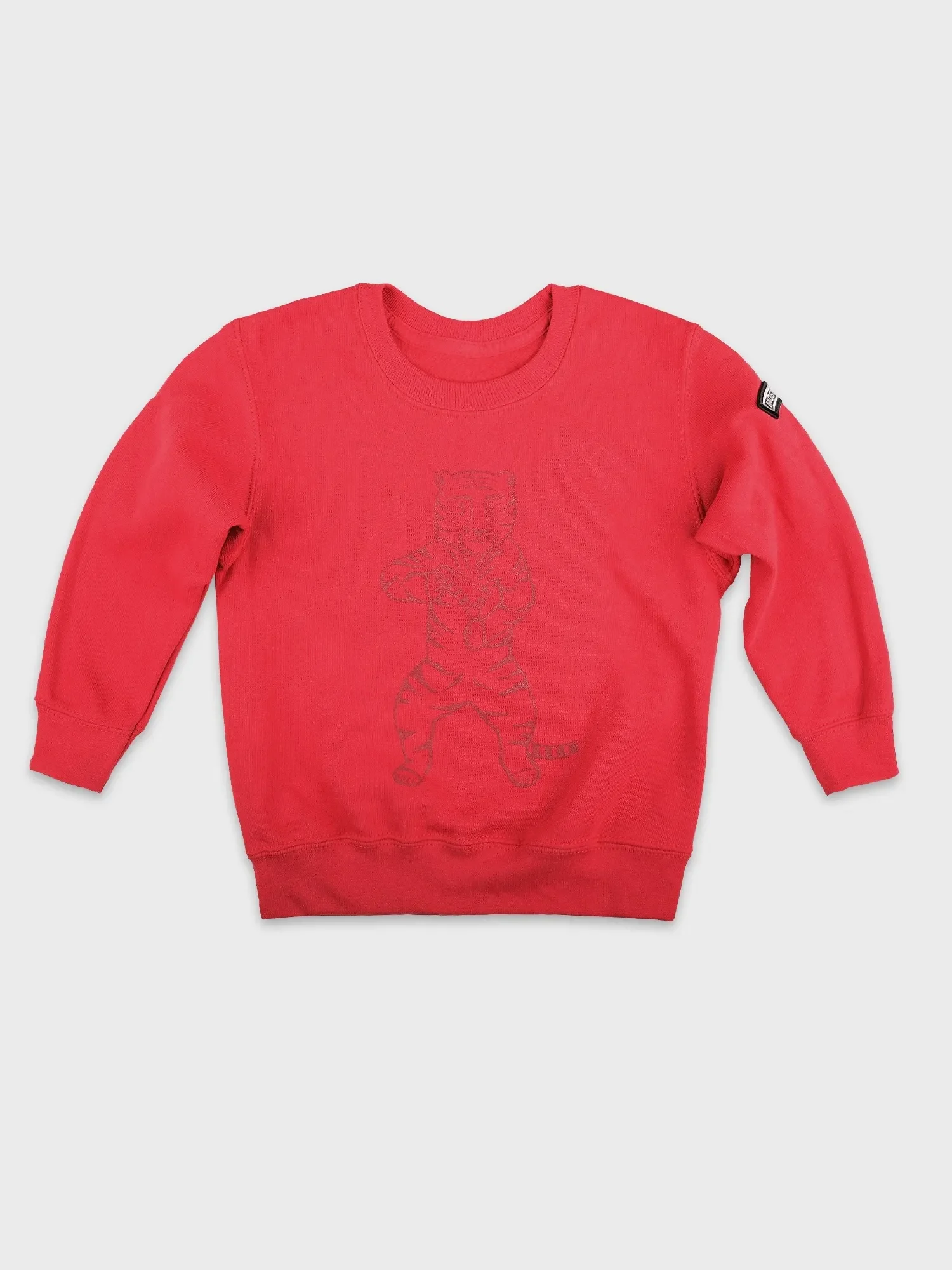 kids tiger sweater rood
