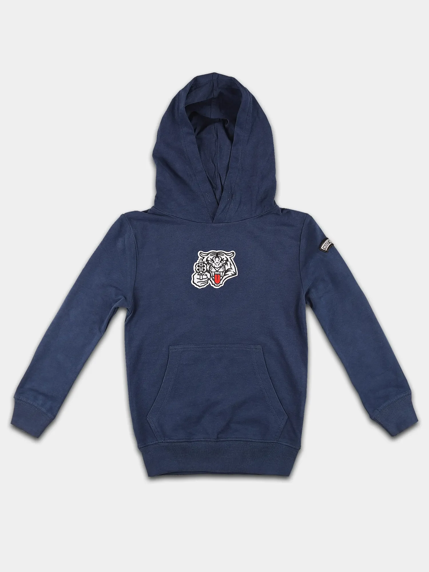 kids tijger hoodie kosmik blauw