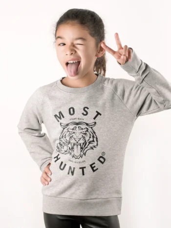 kids sweater klauw grijs