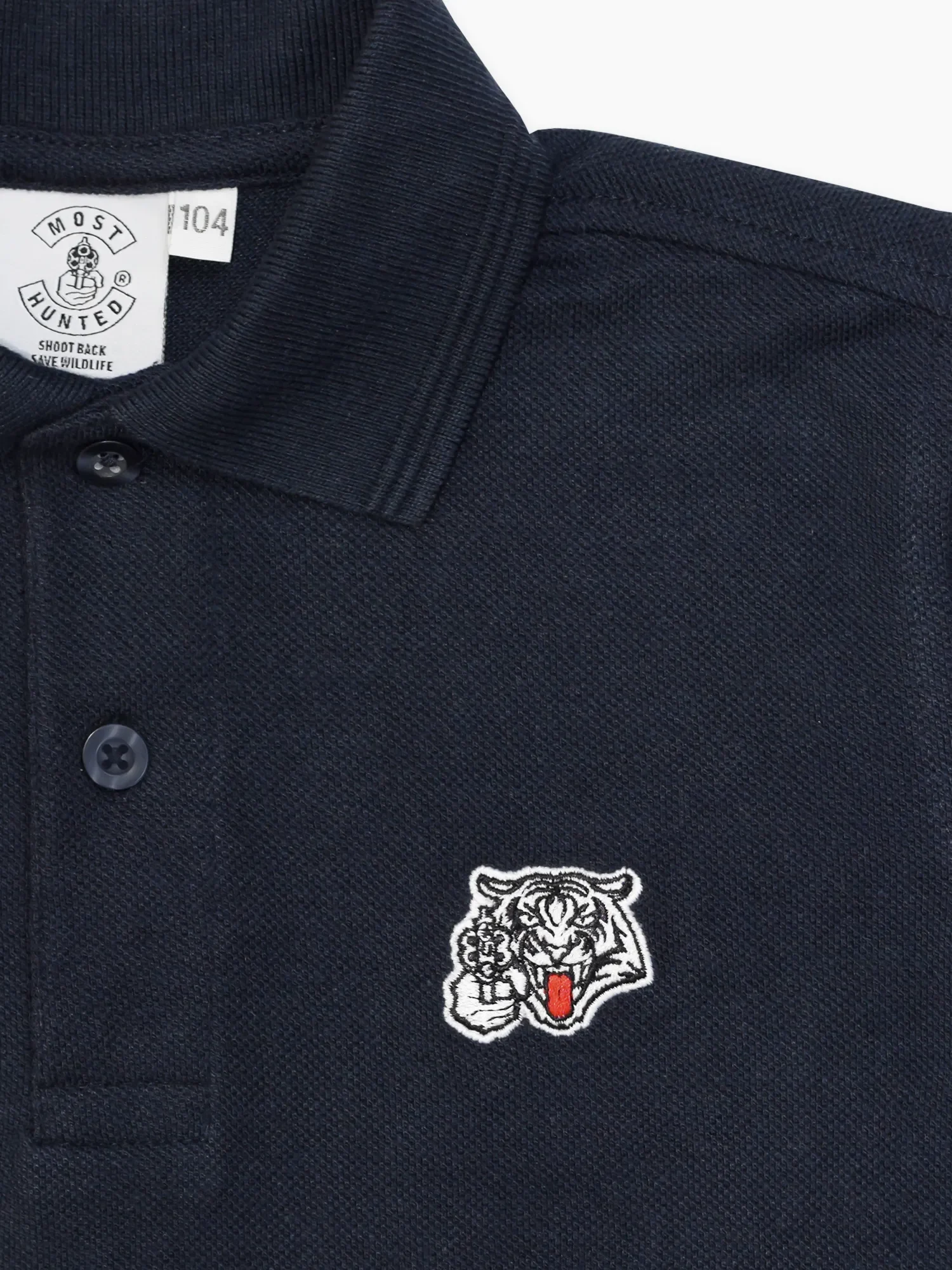 kids polo navy close up