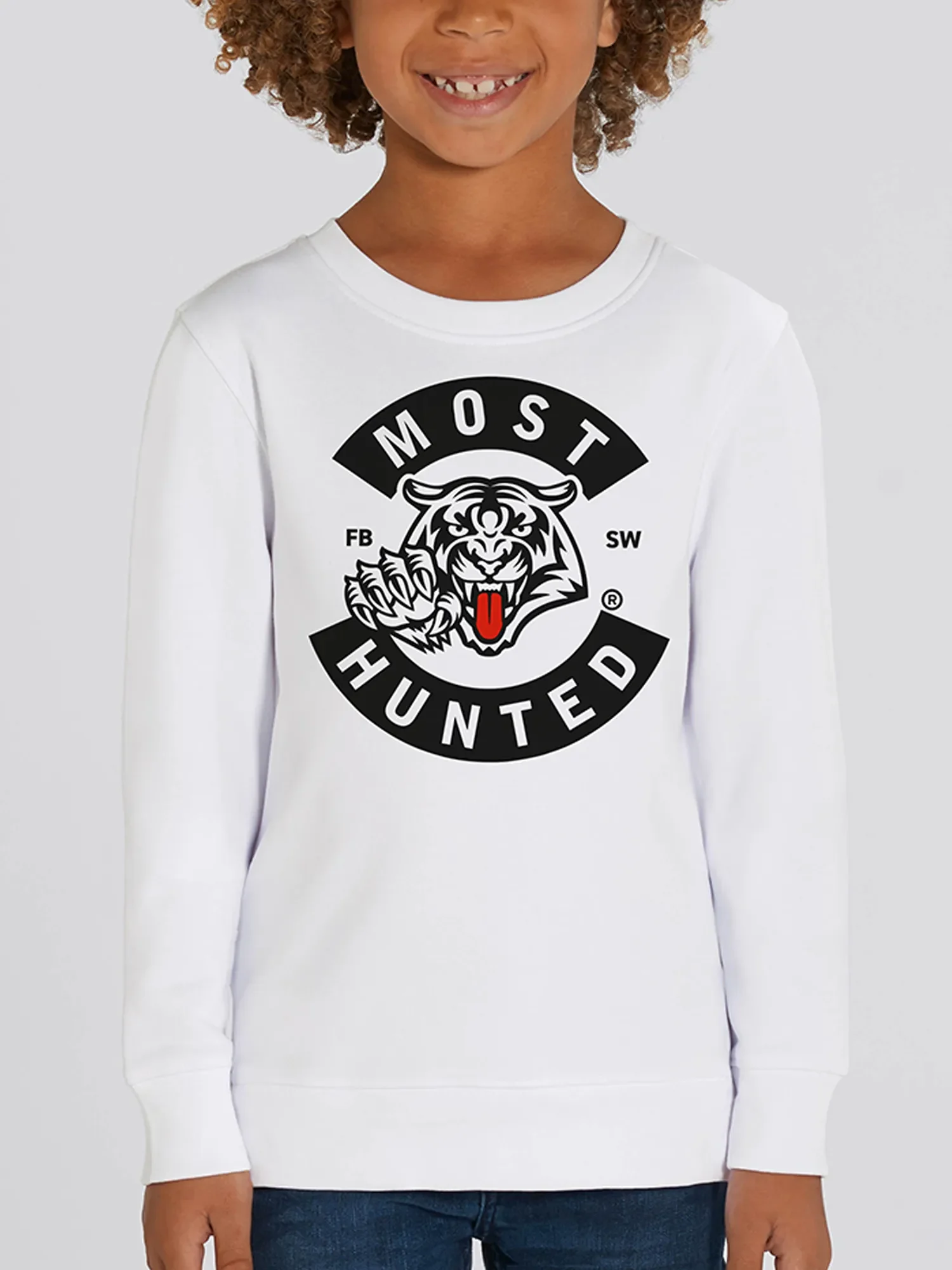 ds tijger sweater wit zwart