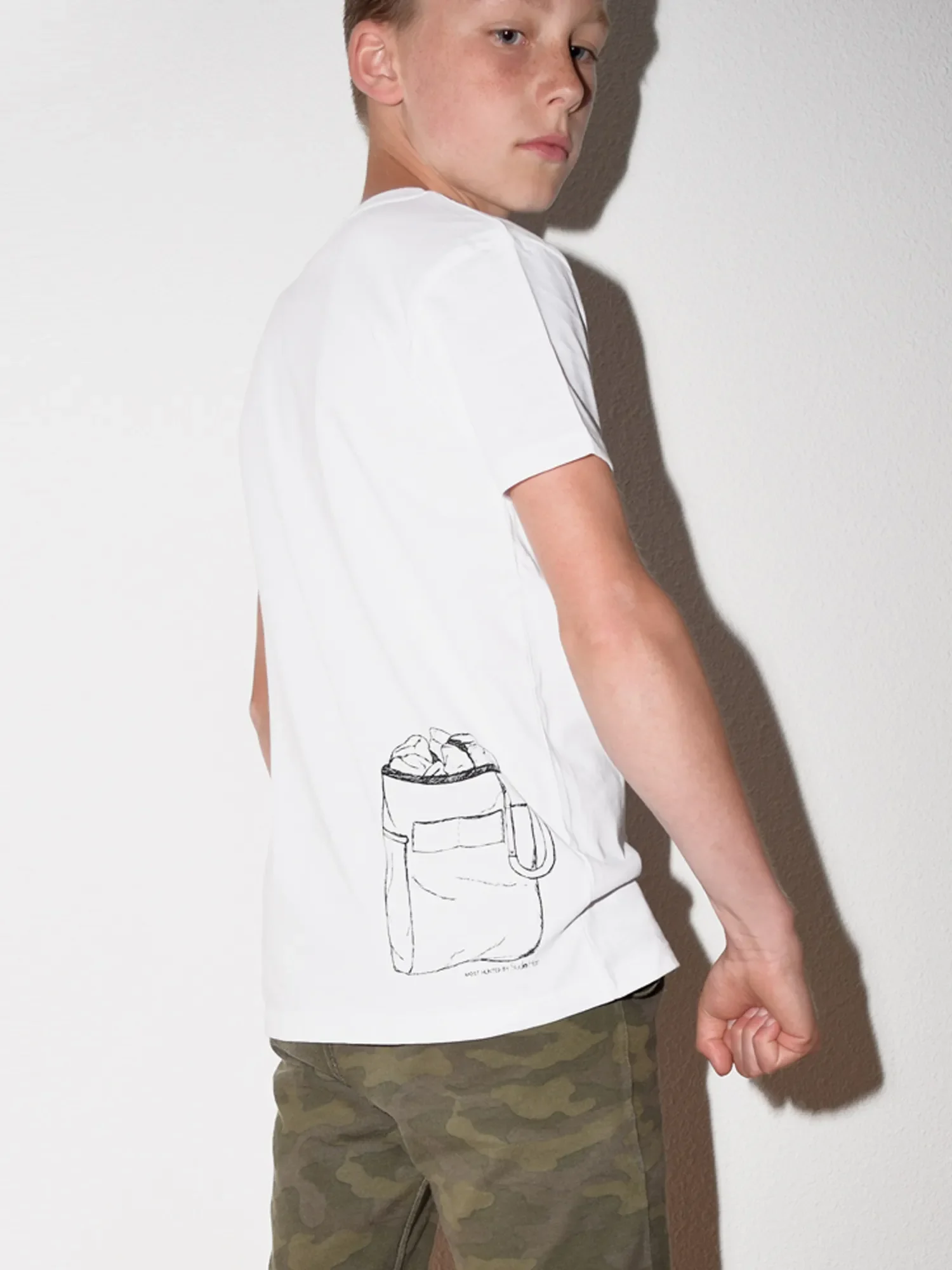 jongens slingshot tijger t-shirt wit zwart