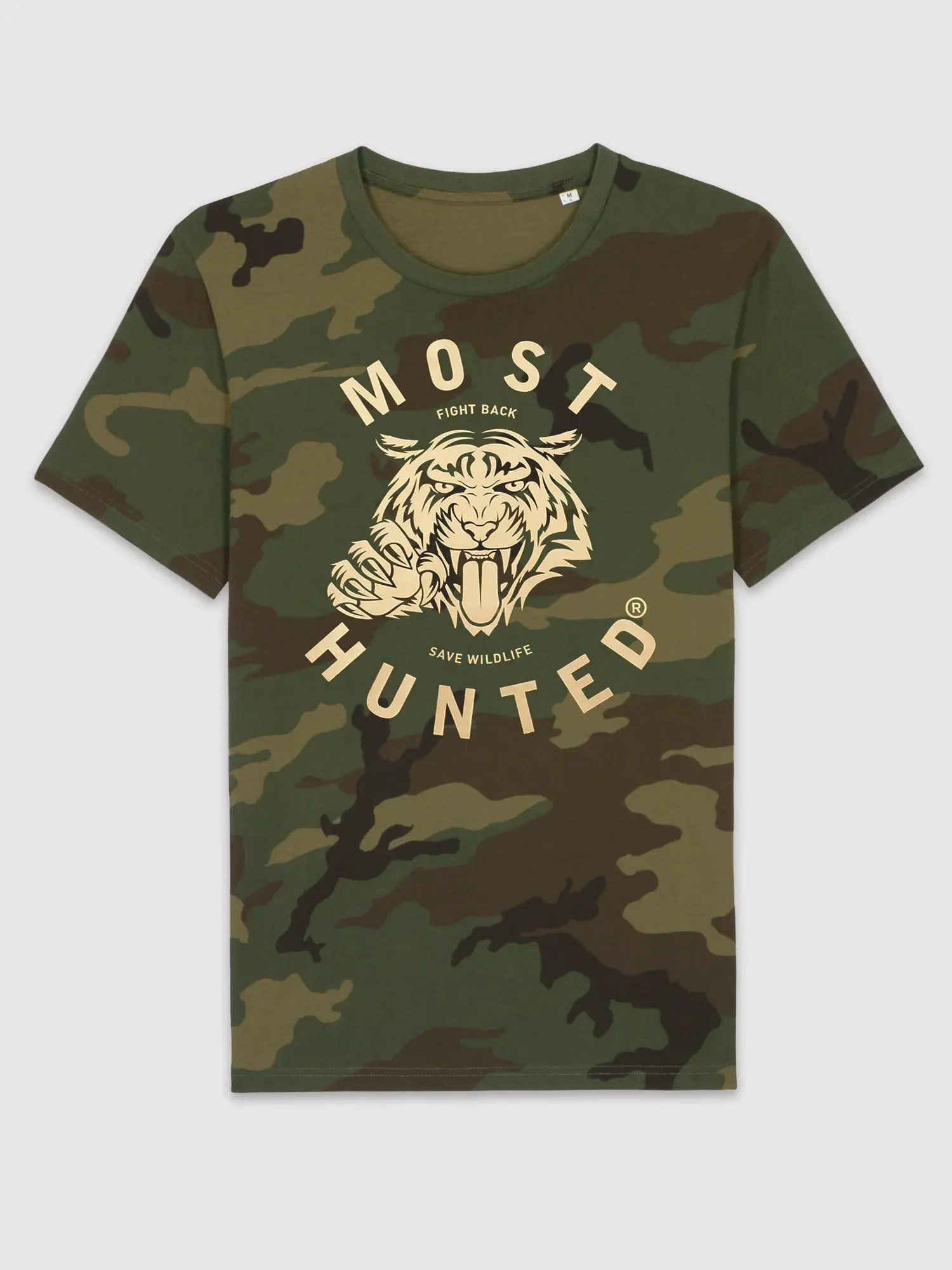 unisex tijger t-shirt camo