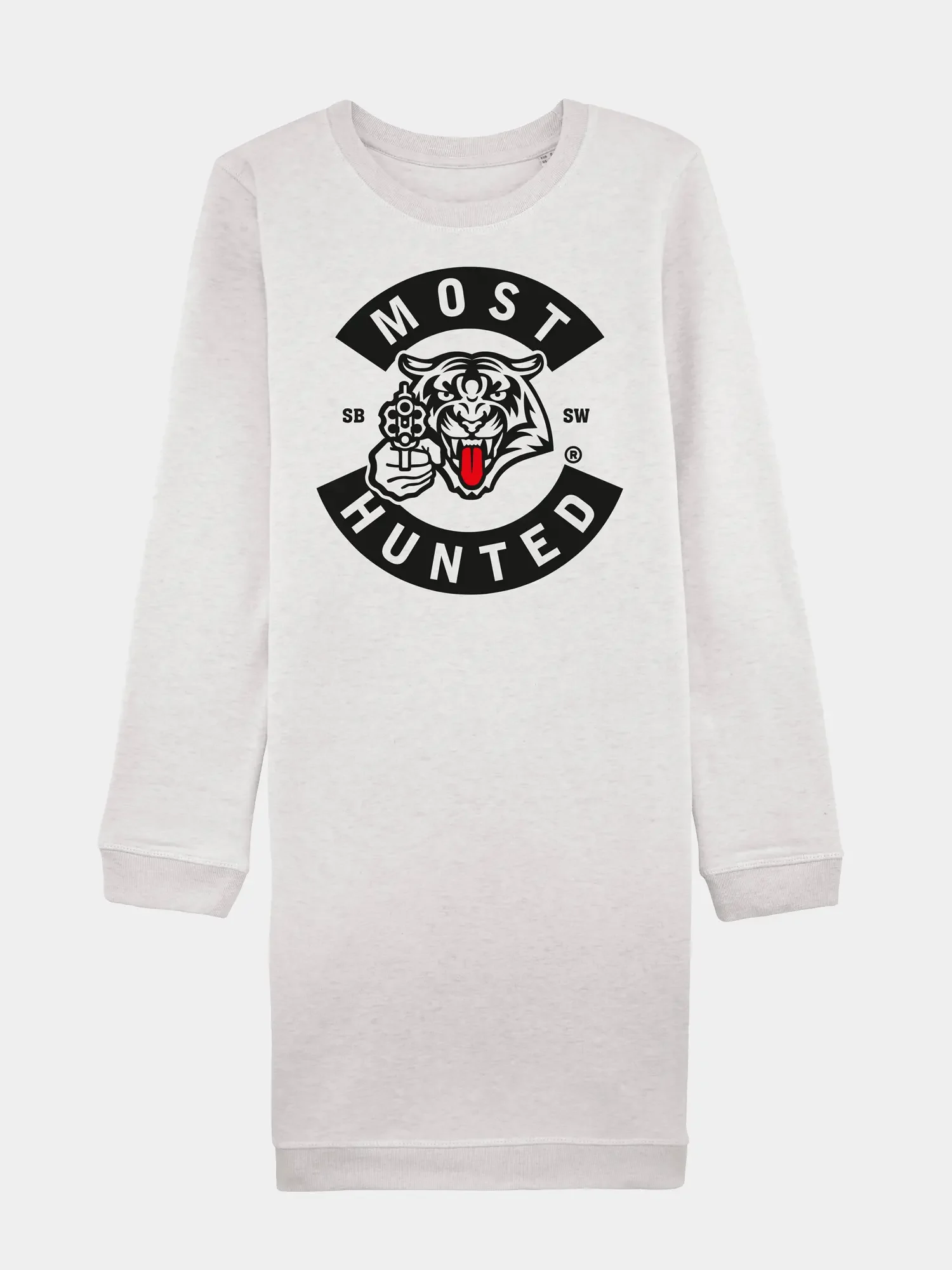 dames sweatjurk lichtgrijs