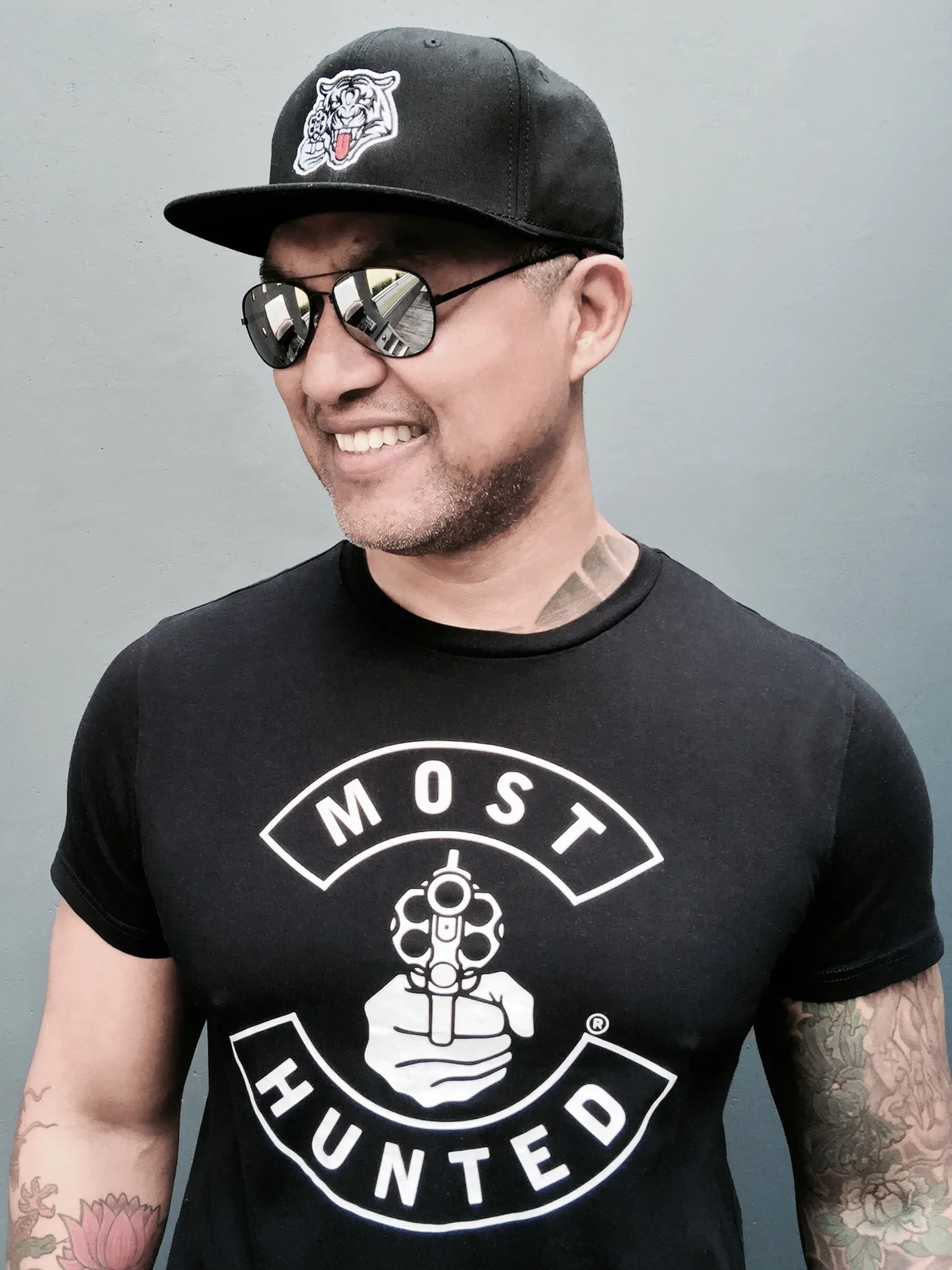 zwarte snapback tijger cap